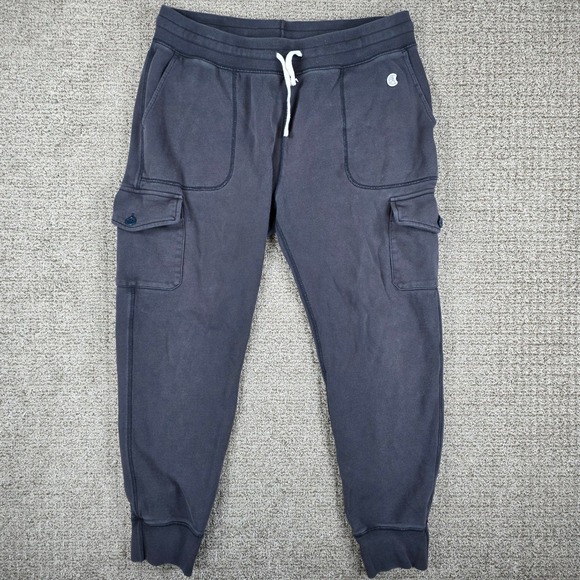 Champion Other - Champion Todd Snyder Mens Cargo Jogger Sweatpants Large Navy Black Fleece C Logo